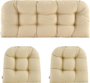 Patio Seat Cushions, 3 Pc