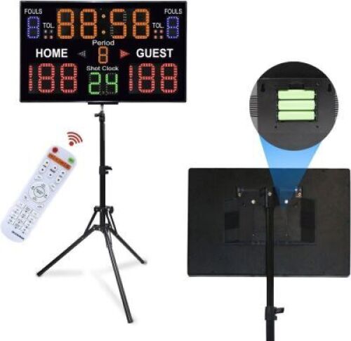 Ousmile Digital Basketball Scoreboard with Stand
