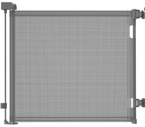 Punch-Free Install Retractable Baby Gate, Mesh Baby Gate or Mesh Dog Gate,33" Tall,Extends up to 55" Wide