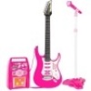 Kids Electric Guitar Toy Play Set w/ 6 Songs, Microphone, Amp