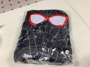 TCOS The Crazy Ones Black Spiderman Costume Superhero adult small