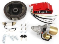 Electric Start Kit Starter Motor Flywheel Switch For GX240 8HP GX270 9HP - Appears New&nbsp;