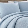 Laura Ashley Felicity Collection Reversible Quilt Set, Breeze Blue, King - Appears New&nbsp;&nbsp;