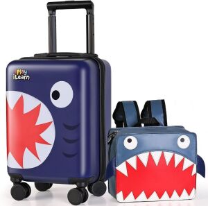 iPlay, iLearn Shark Kids Luggage Set