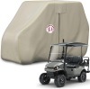 Waterproof Golf Cart Cover, Heavy Duty Marine Grade Fabric, Universal Fits for Most Brand 2/2+2/4+2 Passengers Yamaha, Honda, Club Car, EZGO Golf Cart