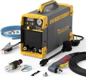  TOOLIOM 50A Non High Frequency Plasma Cutter Non-Touch Pilot ARC 110/220V Dual Voltage Cutting Machine 1/2" Clean Cut 