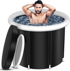 CRLAST 100gal Foldable Inflatable Ice Bath Tub 