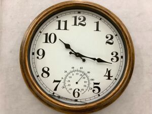 Bronze Wall Clock - Second Hand Needs Reattached