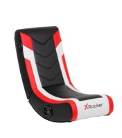 Horizon 2.0 Sound Floor Rocker Gaming Chair Red/Black - X Rocker: Upholstered, Armless, Wood Frame
