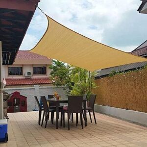 Jesasy Rectangle 10' x 20' Sun Shade Sail 