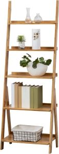 5-Tier Leaning Ladder Shelf