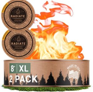 Radiate 2 Pack XL 8" Portable Campfire