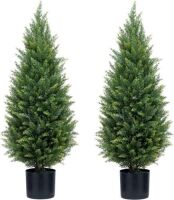 3ft Artificial Topiary Trees, Set of 2&nbsp;