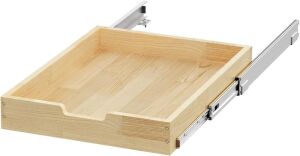 Wood Pull Out Cabinet Organizer 26" W x 21" D