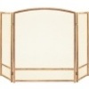 3-Panel Simple Steel Mesh Fireplace Screen w/ Worn Finish - 54.25x30.25in