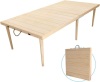 Boho Low Picnic Table,60 * 30 Inch,Portable Pine Picnic Table for Outdoor, Beach, Picnic, BBQ and Party,Outdoor Picnic Table Comes with Two Sets of Legs(13 and 16 Inches),Natural