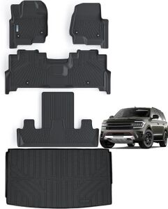 SANBAN-AXE Floor Mats & Trunk Mat for Ford Expedition MAX 2018-2024