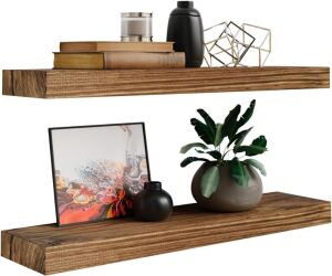 Imperative Décor Floating Wall Shelves, 24" x 5.5", Set of 2