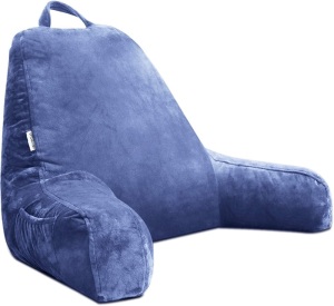 Mittagong Backrest Reading Pillow, Deep Blue - Appears New