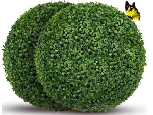 Artificial Plant Topiary Balls 15.8", 2 pc 