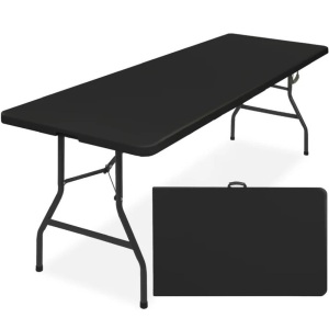 Portable Folding Plastic Dining Table w/ Handle, Lock - 8ft 5 12 Reviews