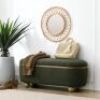 Oval Bedroom Storage Bench