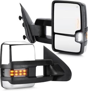  Youxmoto Power Adjustment Heated Towing Mirrors 14-18 for Chevy for GMC; Sierra Silverado 1500/ 2500HD/ 3500HD 