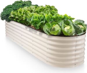 9-in-1 Galvanized Steel Raised Garden Bed 8 x 2 x 1.5 ft