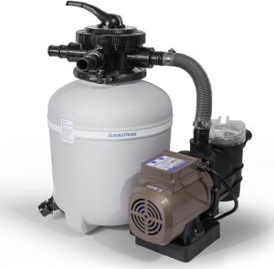  AQUASTRONG Sand Filter Pump for Above Ground Pool with Timer, 13in, Max 2750GPH for Pools Up to 11000GAL, 6-Way Valve