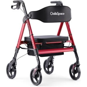 OasisSpace Heavy Duty Rollator Walker, Supports up to 450lb 