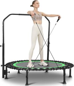 ANCHEER 40" Foldable Mini Trampoline with Bungees, Max Load 450lb 