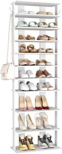 HOMEFORT 10-Tier Vertical Shoe Rack