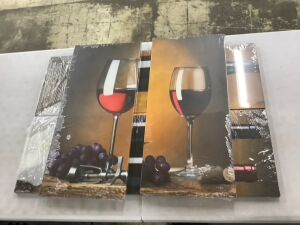 Wine Wall Art, 4 Piece 