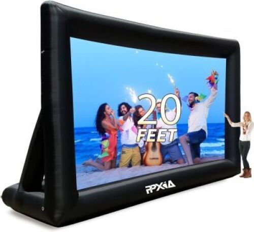 Inflatable&nbsp;Outdoor Projector Screen with Air Blower, 20ft