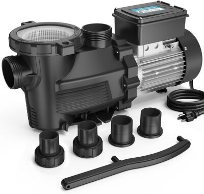 Vidapool 1 HP Above Ground Pool Pump with Timer, 115V, 4800GPH