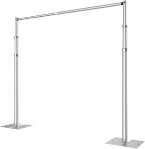 Pipe and Drape Backdrop Stand, 10x10ft Heavy Duty Adjustable Backdrop Frame