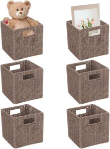 6 Pack 8.7 Inch Wicker Baskets