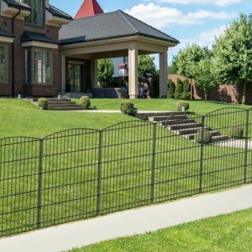 INJOPEXI Decorative Garden Fence 6 Panels 13ft (L)×36in (H) w/out Gate 