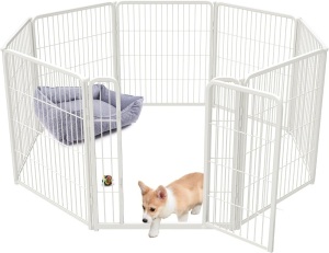 FXW Homeplus Dog Playpen Designed for Indoor Use, 32" Height for Medium Dogs, White│Patented Visit the FXW Store