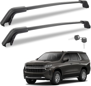 Anti-Theft 440LBS Roof Rack Cross Bars Compatible with 2021 2022 2023 2024 Chevrolet Tahoe, Chevy Suburban, GMC Yukon & Yukon XL, Cadillac Escalade ESV, Aluminum Crossbars Lockable Roof Rail