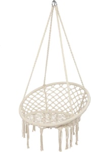 Hammock Chair with Durable Hanging Hardware Kit, Exquisite Dreamy Round Hanging Chair