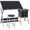 Adjustable&nbsp;Drafting Table Set w/ Stool Chair - Appears New&nbsp;