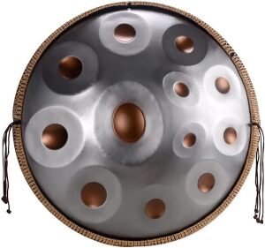 Handpan Drum Instrument in D Minor 12 Notes 22 Inches