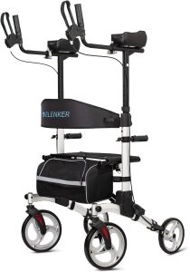 ELENKER Upright Walker Stand Up Folding Rollator