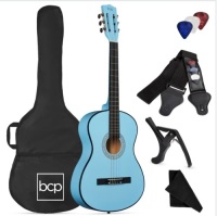 Beginner Acoustic Guitar Set w/ Case, Strap, Strings - 38in