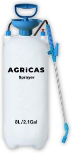  AGRICAS 2.1 Gallon Pressure Weed Sprayer with Pump and Wand