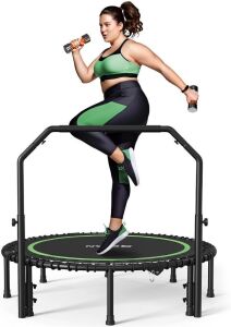  BCAN 48" Foldable Mini Trampoline with Handle, 550 LBS Capacity