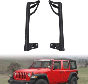 Nilight 52" LED Light Bar Upper Windshield Mounting Bracket for Jeep JK 07-2017