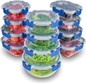 FineDine 24 Piece Glass Storage Containers and Lids