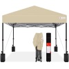 One-Person Setup Instant Pop Up Canopy w/ Case, 4 Weight Bags - 12x12ft